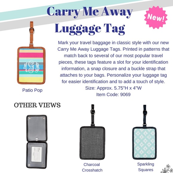 Carry me Away Luggage tag - Picture 3 of 3